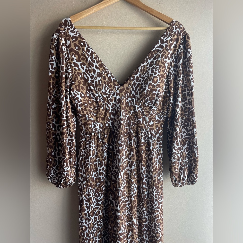 New Lilly Pulitzer Ivette 3/4 Sleeve Maxi Dress Chocolate My Favorite Spot 8 - Picture 5 of 15